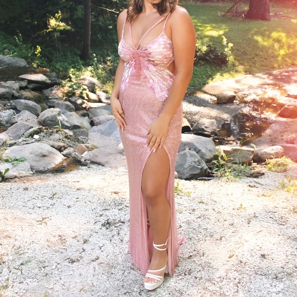sherri hill butterfly dress